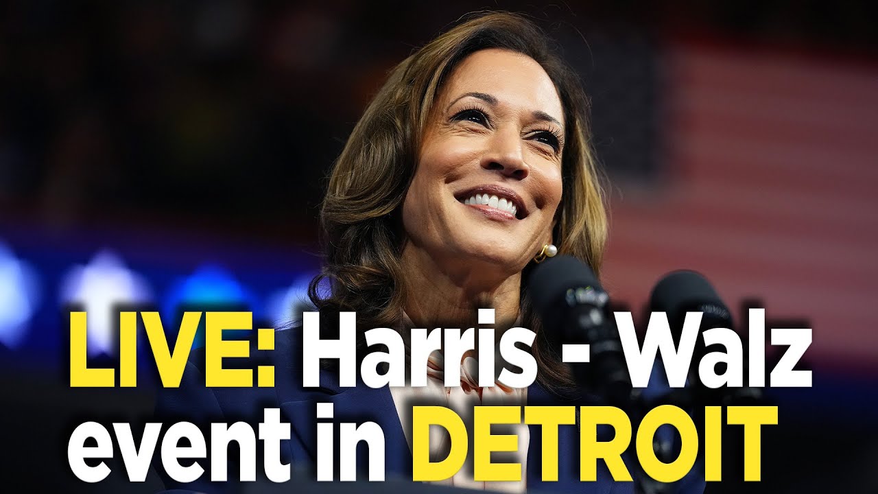 Watch live: Harris speaks at campaign event in Detroit